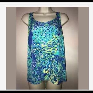 Lilly Pulitzer top small 100% silk
